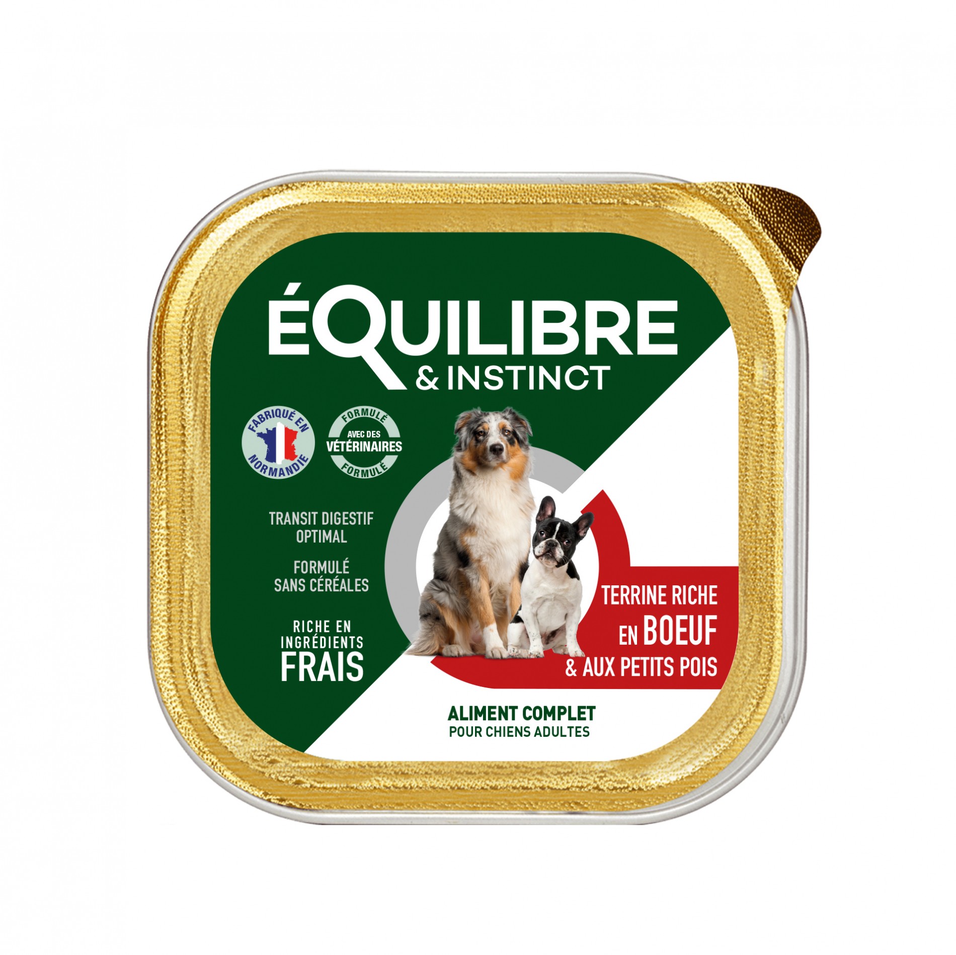 EQUILIBRE & INSTINCT ADULTE MOUSSE BIO BOEUF