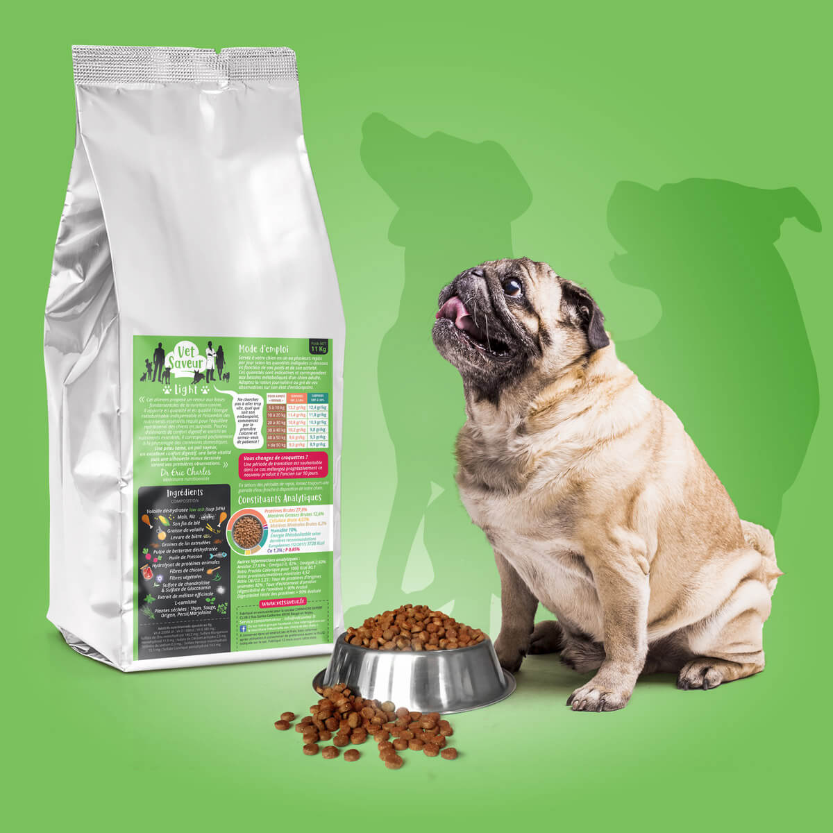 Croquettes VET SAVEUR CHIEN LIGHT 4KG - 11KG