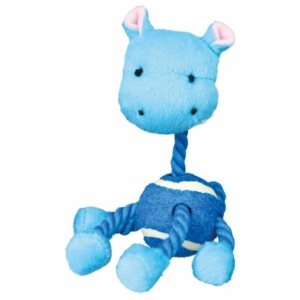 Animal avec balle de tennis et corde