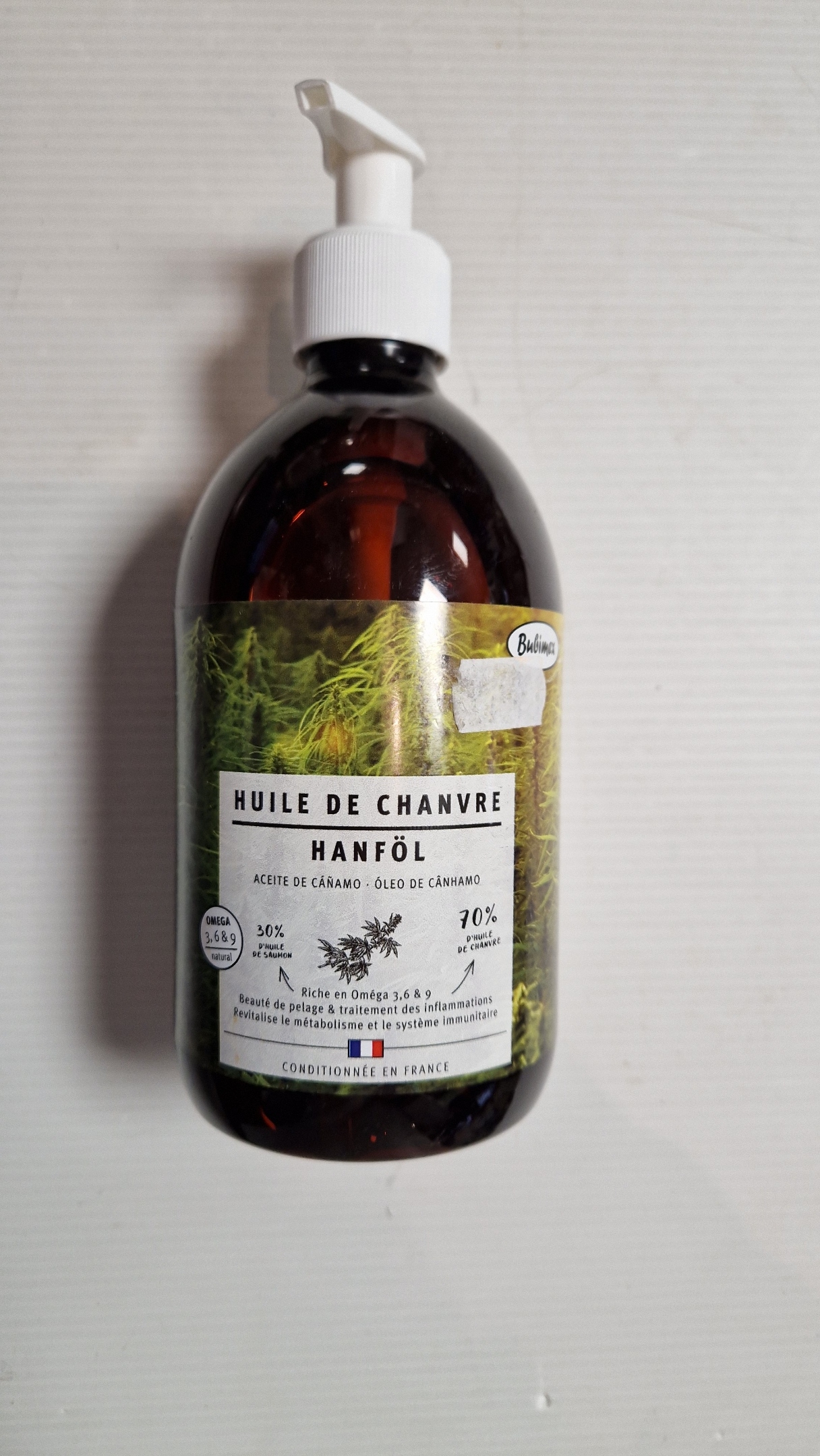 HUILE DE CHANVRE 500ML