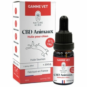 Huile de CBD pour chiens : 15% CBD 10ml